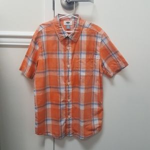 Boys button up short sleeve shirt.